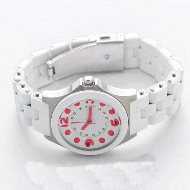  Shop Authentic Marc Jacobs Pelly White Dial White Silicone Strap Watch for Women - MBM2588 - Luxxuri