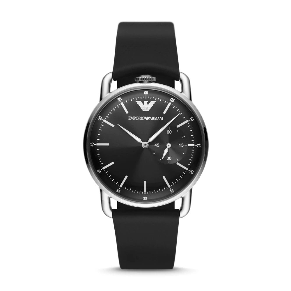  Shop Authentic Emporio Armani Aviator Quartz Black Dial Black Leather Strap Watch For Men - AR11336 - Luxxuri