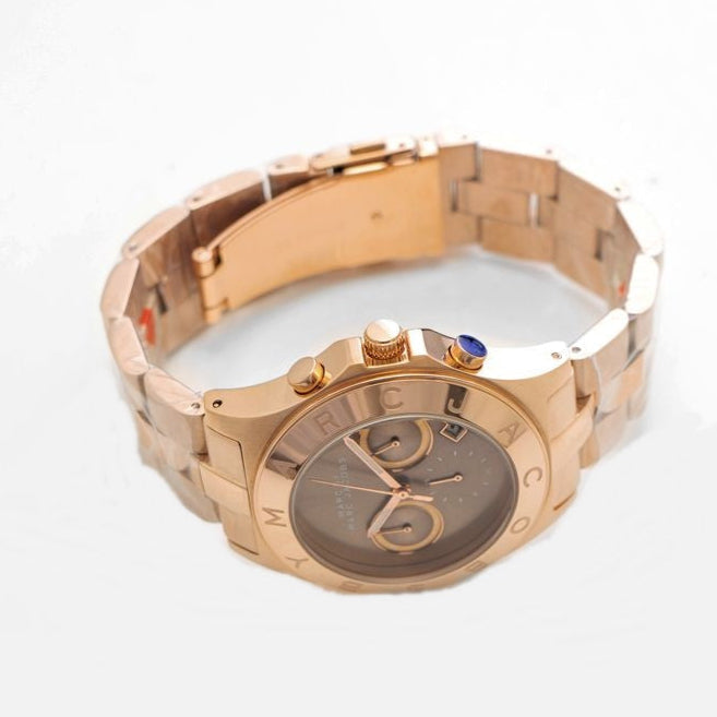  Shop Authentic Marc Jacobs Blade Chronograph Brown Dial Rose Gold Steel Strap Watch for Women - MBM3308 - Luxxuri