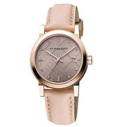  Shop Authentic Burberry The City Diamonds Beige Dial Beige Leather Strap Watch for Women - BU9131 - Luxxuri