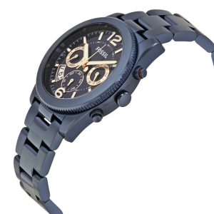  Shop Authentic Fossil Perfect Boyfriend Multifunction Blue Dial Blue Steel Strap Watch for Women - ES4093 - Luxxuri