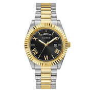  Shop Authentic Guess Connoisseur Black Dial Two Tone Steel Strap Watch for Men - GW0265G5 - Luxxuri