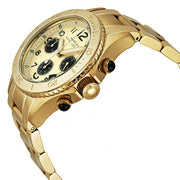  Shop Authentic Marc Jacobs Rock Metal Chronograph Gold Dial Gold Steel Strap Watch for Men - MBM3158 - Luxxuri