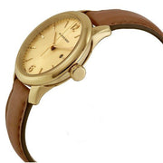  Shop Authentic Burberry The Classic Champagne Gold Dial Brown Leather Strap Watch for Women - BU10101 - Luxxuri