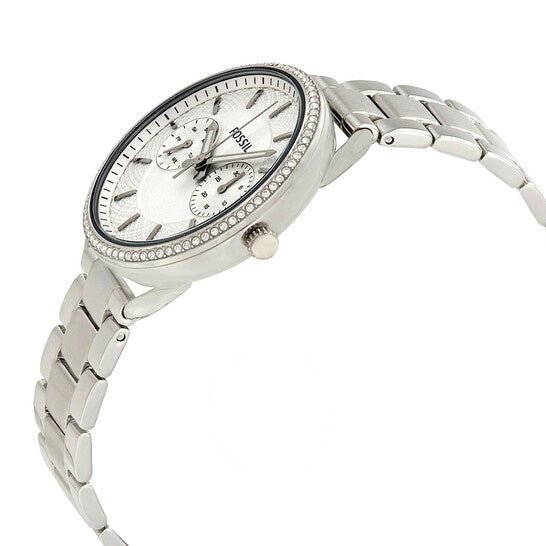  Shop Authentic Fossil Tailor White Dial Silver Steel Strap Watch for Women - ES4262 - Luxxuri