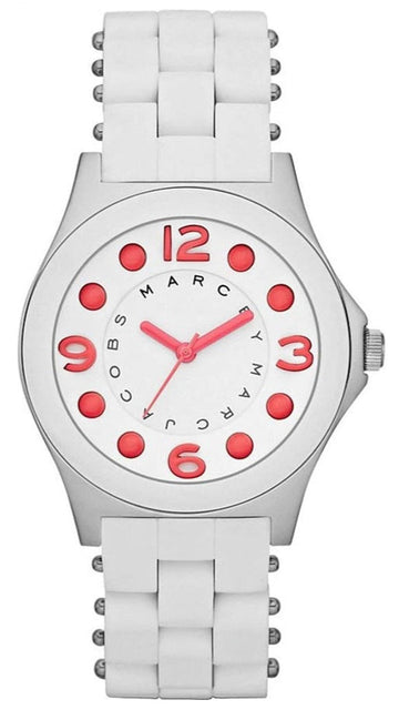  Shop Authentic Marc Jacobs Pelly White Dial White Silicone Strap Watch for Women - MBM2588 - Luxxuri