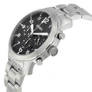  Shop Authentic Fossil Pilot Chronograph Black Dial Silver Steel Strap Watch for Men - FS5141 - Luxxuri