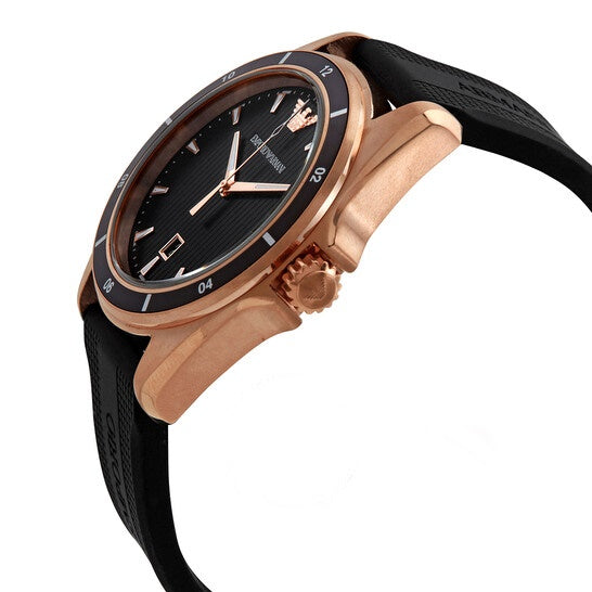  Shop Authentic Emporio Armani Sport Quartz Black Dial Black Rubber Strap Watch For Men - AR11101 - Luxxuri
