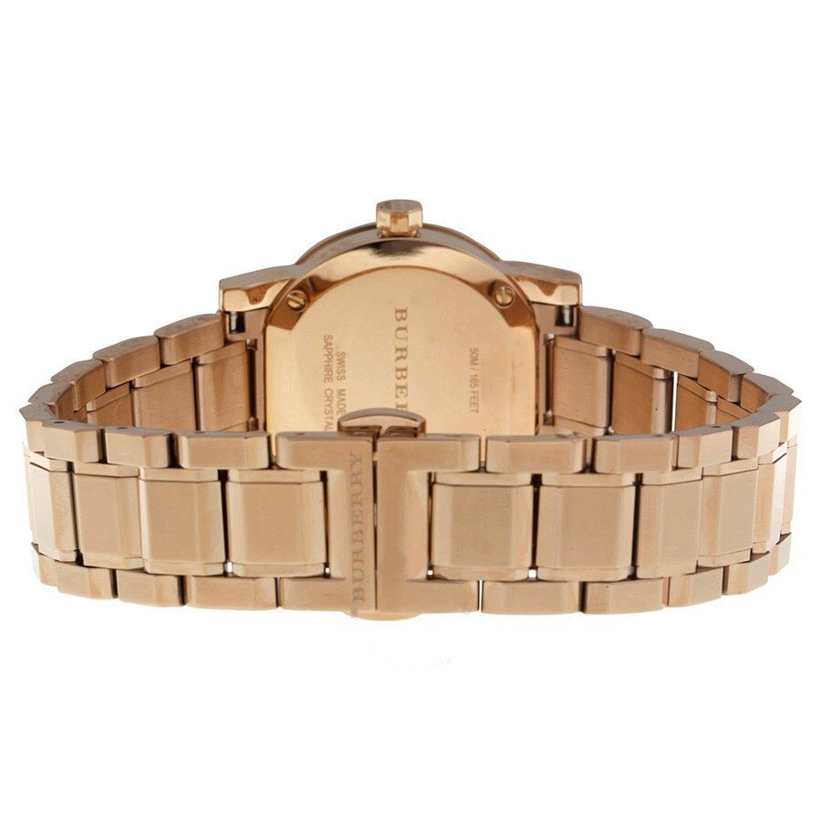  Shop Authentic Burberry The City Nude Dial Rose Gold Steel Strap Watch for Women - BU9228 - Luxxuri