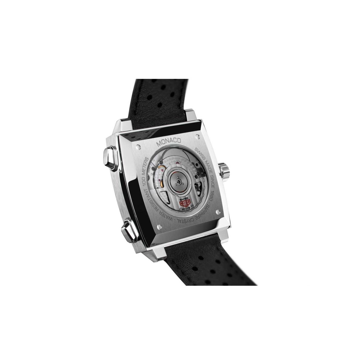  Shop Authentic Tag Heuer Monaco Automatic Chronograph Blue Dial Black Leather Strap Watch for Men - CAW211P.FC6356 - Luxxuri