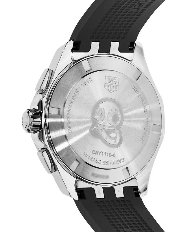  Shop Authentic Tag Heuer Aquaracer Chronograph White Dial Black Rubber Strap Watch for Men - CAY1111.FT6041 - Luxxuri