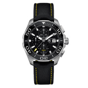  Shop Authentic Tag Heuer Aquaracer Automatic Chronograph Black Dial Black Nylon Strap Watch for Men - CAY211A.FC6361 - Luxxuri