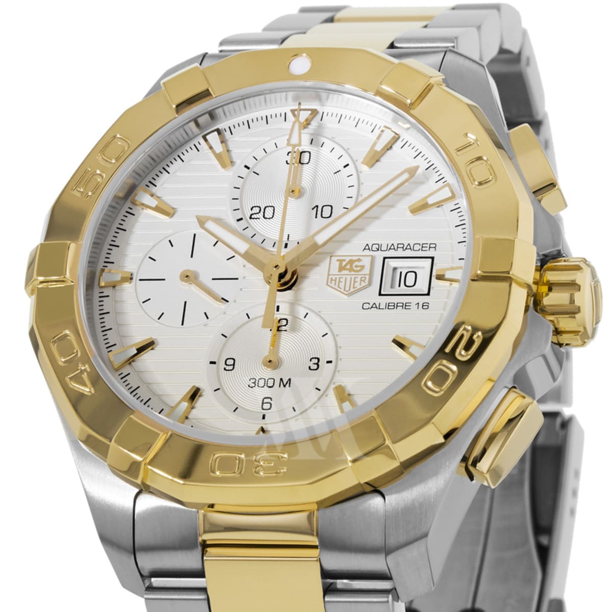  Shop Authentic Tag Heuer Aquaracer Caliber 16 Automatic White Dial Two Tone Steel Strap Watch for Men - CAY2121.BB0923 - Luxxuri