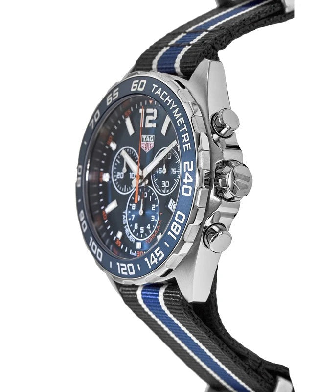  Shop Authentic Tag Heuer Formula 1 Chronograph Blue Dial Two Tone NATO Strap Watch for Men - CAZ1014.FC8197 - Luxxuri