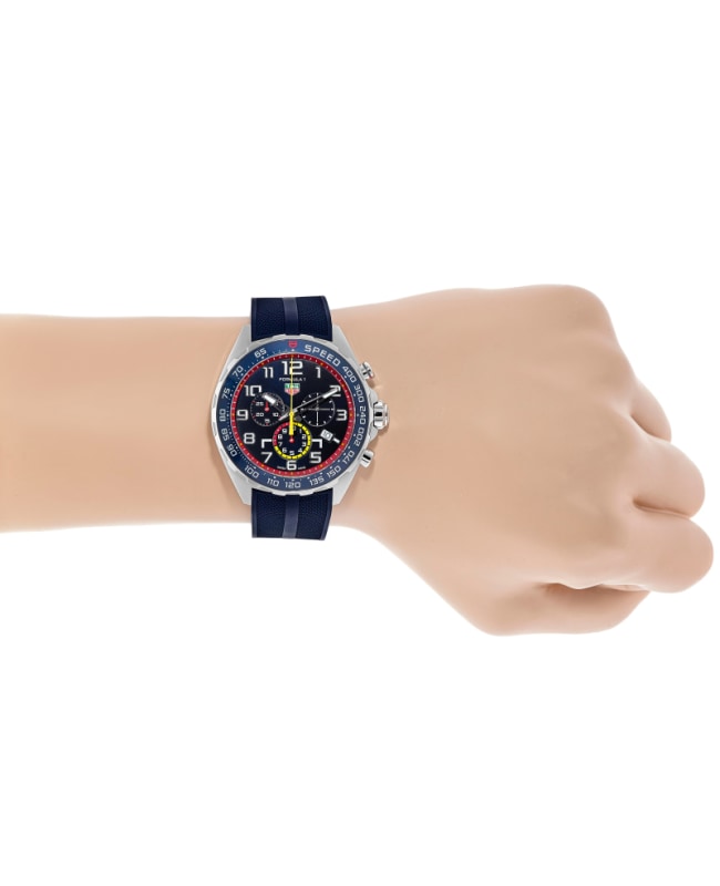  Shop Authentic Tag Heuer Formula 1 Red Bull Racing Chronograph Blue Dial Blue Rubber Strap Watch for Men - CAZ101AL.FT8052 - Luxxuri