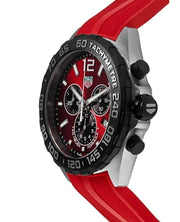  Shop Authentic Tag Heuer Formula 1 Chronograph Red Dial Red Rubber Strap Watch for Men - CAZ101AN.FT8055 - Luxxuri
