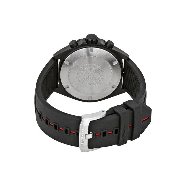  Shop Authentic Tag Heuer Formula 1 Manchester United Limited Edition Black Dial Black & Red Rubber Strap Watch for Men - CAZ101J.FT8027 - Luxxuri