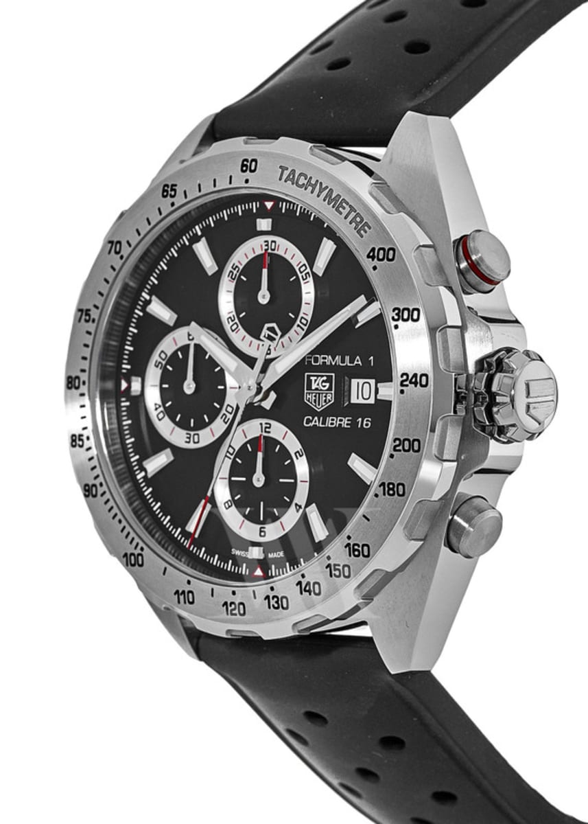  Shop Authentic Tag Heuer Formula 1 Calibre 16 Black Dial Black Leather Strap Watch for Men - CAZ2010.FT8024 - Luxxuri