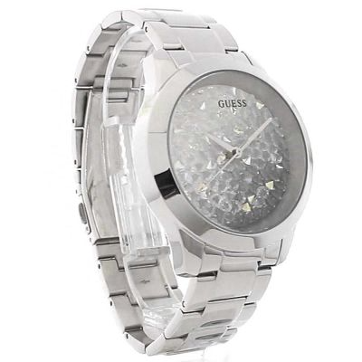 Shop Authentic Guess Crush Silver Dial Silver Steel Strap Watch For Women - GW0020L1 - Luxxuri