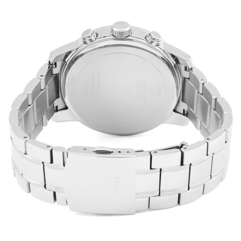  Shop Authentic Guess Horizon Chronograph Quartz Blue Dial Silver Steel Strap Watch for Men - W0379G3 - Luxxuri