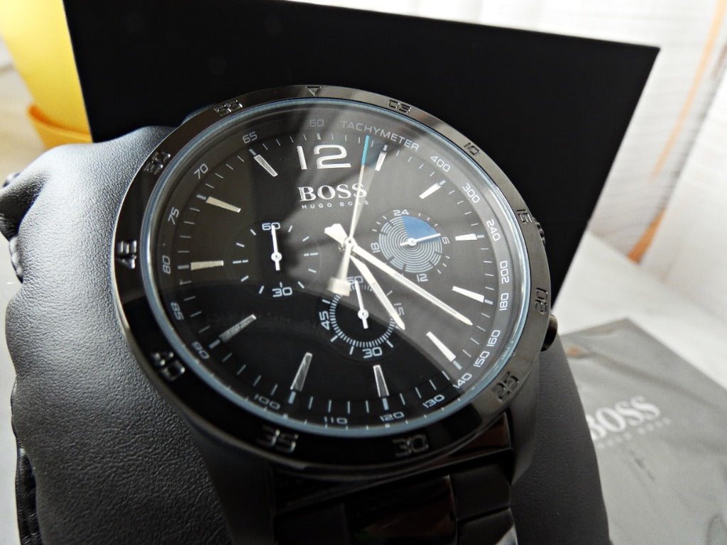  Shop Authentic Hugo Boss Professional Black Dial Black Steel Strap Watch for Men - 1513528 - Luxxuri