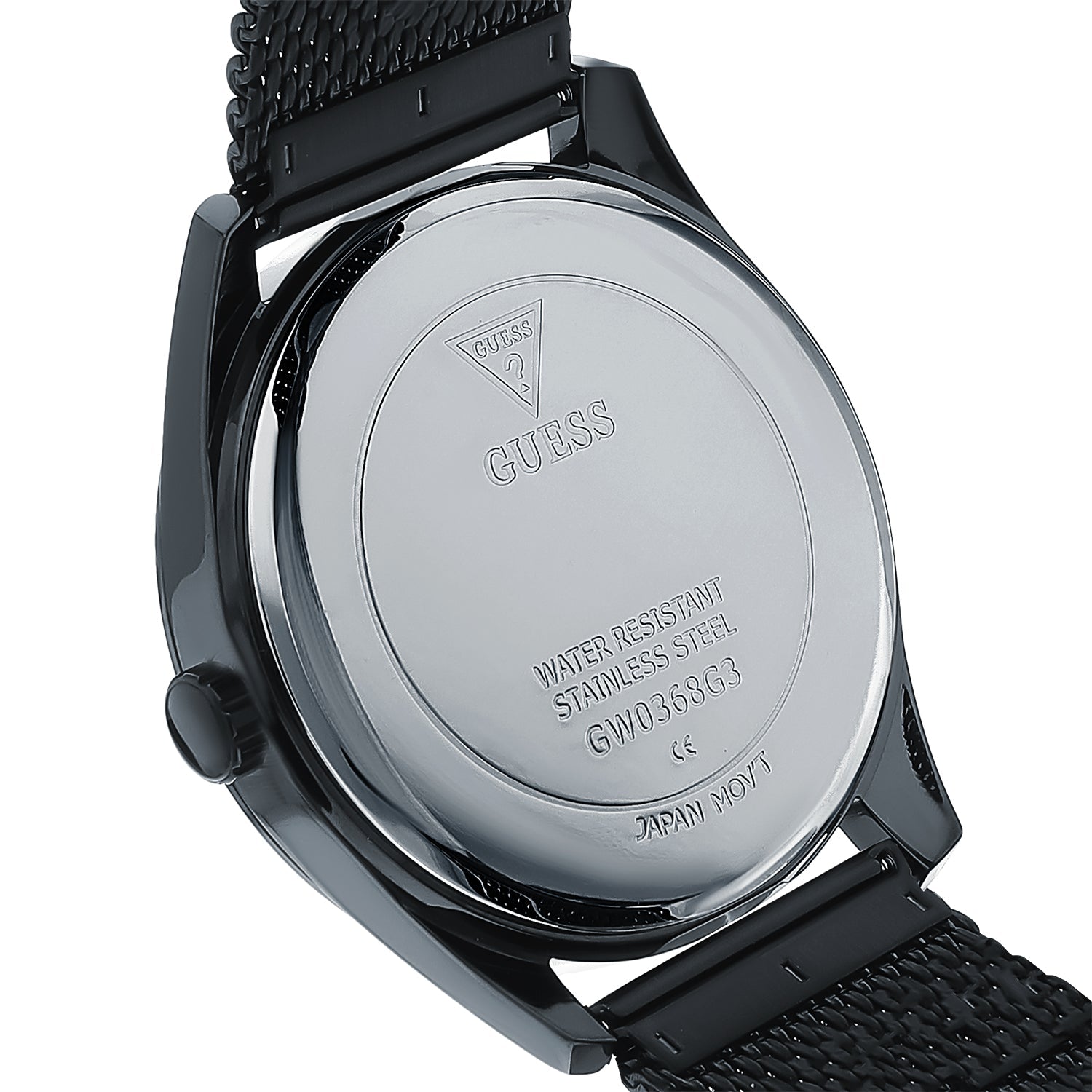  Shop Authentic Guess Analog Multifunction Black Dial Black Mesh Bracelet Watch for Men - GW0368G3 - Luxxuri