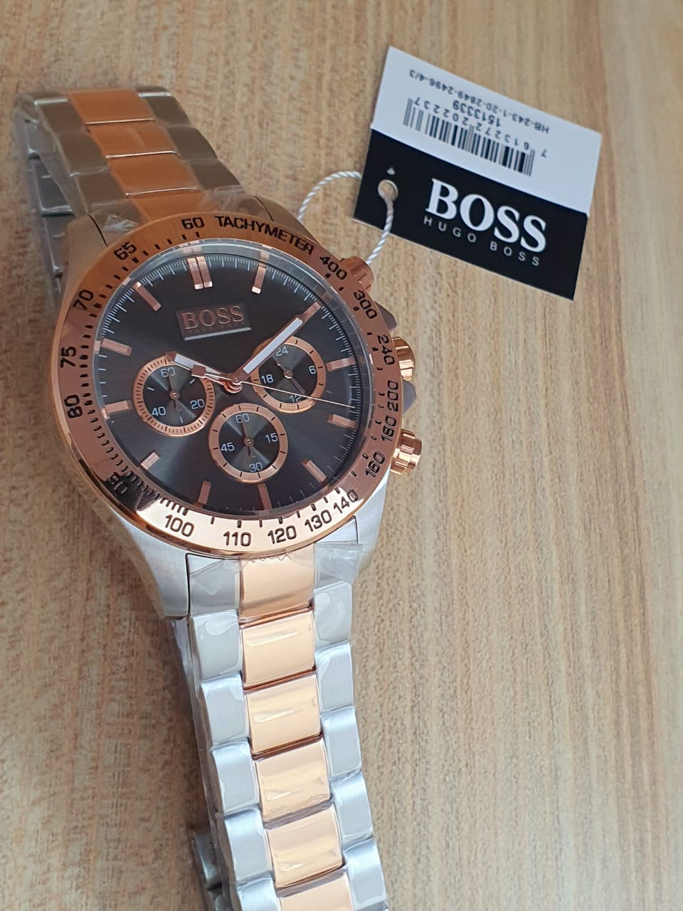  Shop Authentic Hugo Boss Ikon Grey Dial Two Tone Steel Strap Watch for Men - 1513339 - Luxxuri