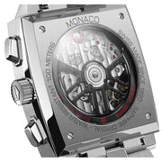  Shop Authentic Tag Heuer Monaco Automatic Chronograph Black Dial Silver Steel Strap Watch for Men - CBL2113.BA0644 - Luxxuri