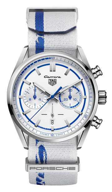  Shop Authentic Tag Heuer Carrera Porsche RS 2.7 Automatic Chronograph White Dial White Nylon Strap Watch for Men - CBN2016.EB0275 - Luxxuri