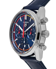  Shop Authentic Tag Heuer Carrera Chronograph Blue Dial Blue Leather Strap Watch for Men - CBN201D.FC6543 - Luxxuri