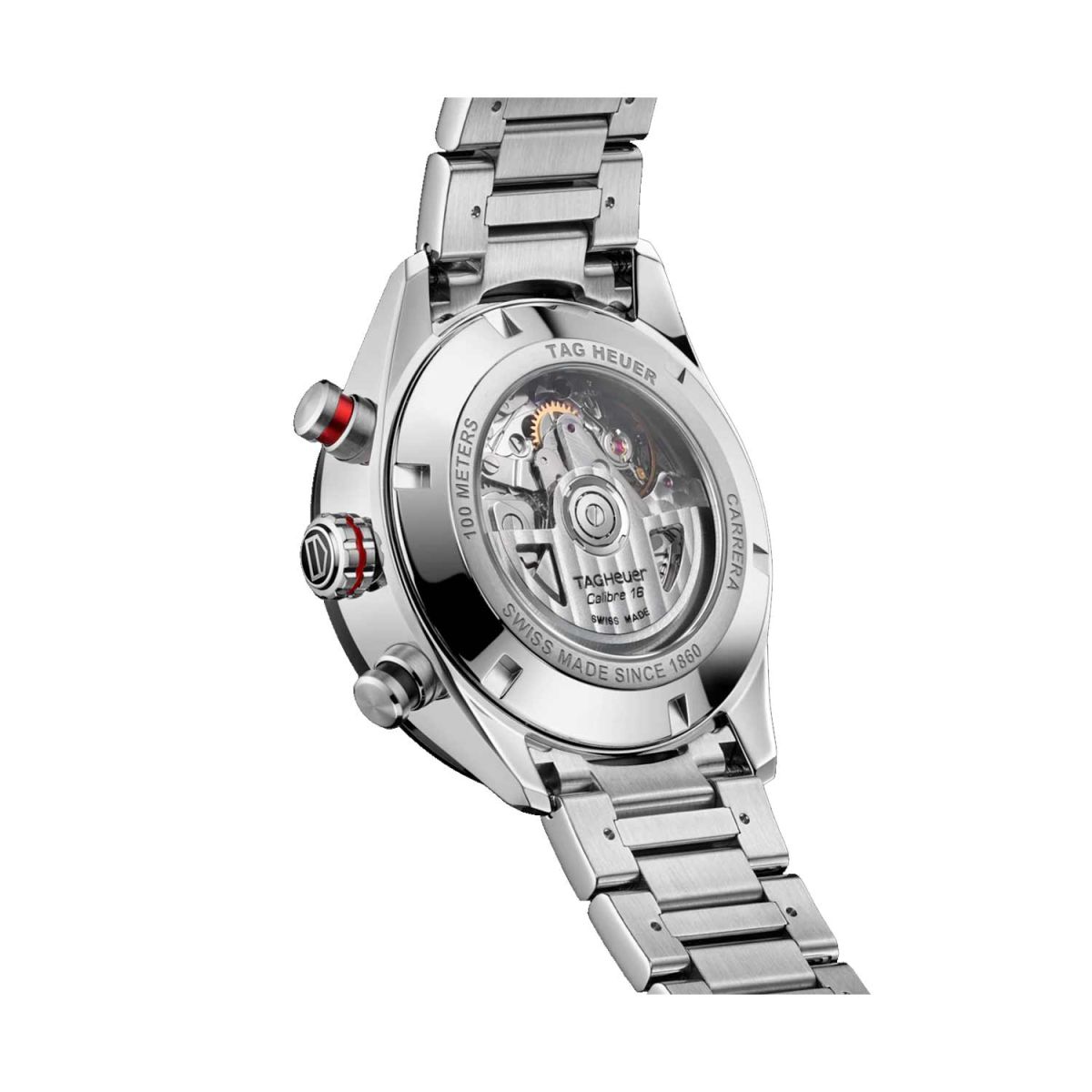  Shop Authentic Tag Heuer Carrera Chronograph Black Dial Silver Steel Strap Watch for Men - CBN2A1AA.BA0643 - Luxxuri
