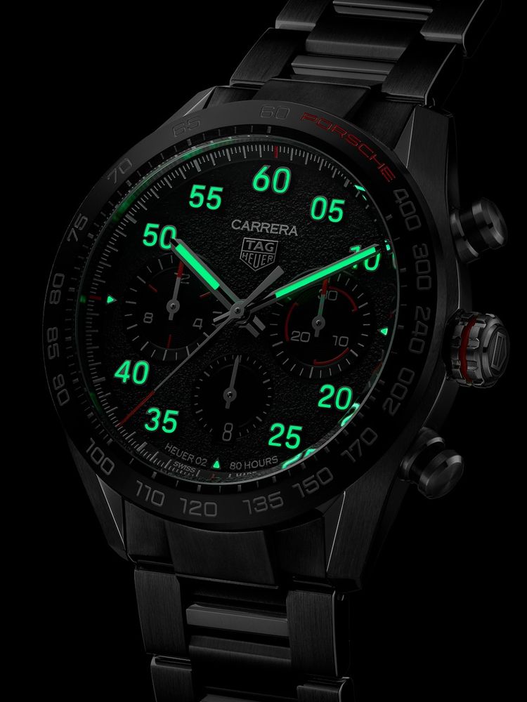  Shop Authentic Tag Heuer Carrera Porsche Chronograph Grey Dial Silver Steel Strap Watch for Men - CBN2A1F.BA0643 - Luxxuri