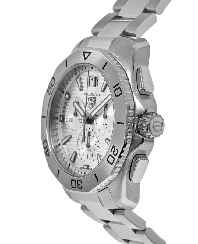  Shop Authentic Tag Heuer Aquaracer Professional 200 Date White Dial Silver Steel Strap Watch for Men - CBP1111.BA0627 - Luxxuri