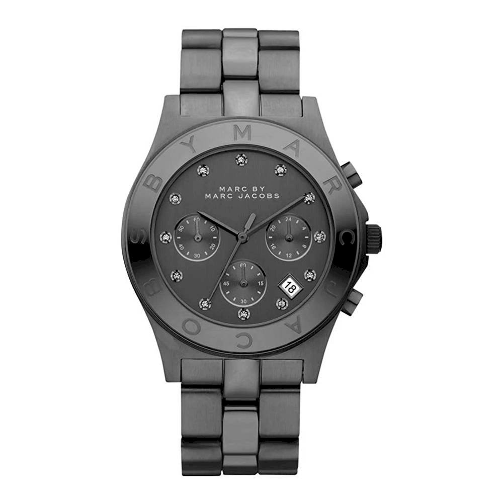  Shop Authentic Marc Jacobs Blade Chronograph Black Dial Black Steel Strap Watch for Women - MBM3103 - Luxxuri