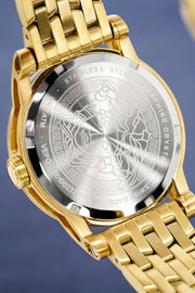  Shop Authentic Versace Code Quartz Silver Dial Gold Steel Strap Watch For Men - VEPO00420 - Luxxuri