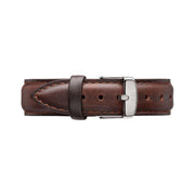  Shop Authentic Daniel Wellington Dapper Bristol White Dial Brown Leather Strap Watch For Women - DW00100098 - Luxxuri