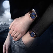  Shop Authentic Mido Baroncelli Automatic Midnight Blue Dial Brown Leather Strap Watch For Women - M7600.3.65.8 - Luxxuri