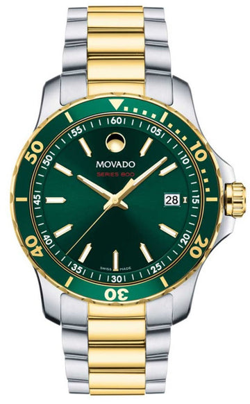  Shop Authentic Movado Series 800 Green Dial Two Tone Steel Strap Watch for Men - 2600147 - Luxxuri