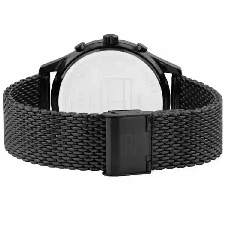  Shop Authentic Tommy Hilfiger Weston Chronograph Grey Dial Grey Mesh Bracelet Watch For Men - 1710506 - Luxxuri