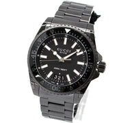  Shop Authentic Gucci Dive Quartz Black Dial Black Steel Strap Watch For Men - YA136205 - Luxxuri