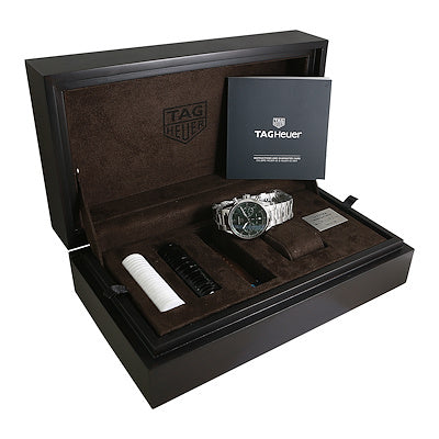  Shop Authentic Tag Heuer Carrera Automatic Chronograph Limited Edition Green Dial Silver Steel Strap Watch for Men - CBN2014.EB0240 - Luxxuri