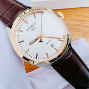  Shop Authentic Tissot T Classic PR 100 Quartz White Dial Brown Leather Strap Watch for Men - T101.410.26.031.00 - Luxxuri