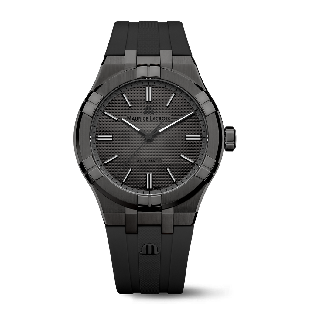  Shop Authentic Maurice Lacroix Aikon Automatic Gunmetal Dial Black Rubber Strap Watch For Men - AI6008-PVB00-330-2 - Luxxuri