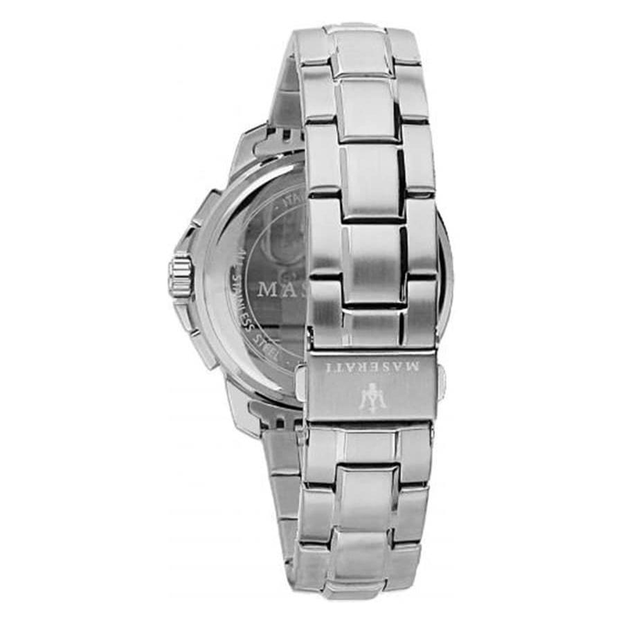  Shop Authentic Maserati Successo Chronograph Silver Dial Silver Steel Strap Watch For Men - R8873621006 - Luxxuri