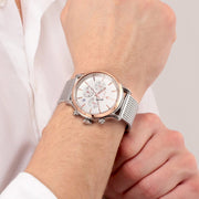  Shop Authentic Maserati Epoca White Dial Chronograph Silver Mesh Bracelet Watch For Men - R8873618009 - Luxxuri