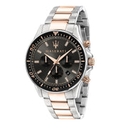 Shop Authentic Maserati SFIDA Chronograph Black Dial Two Tone Steel Strap Watch For Men - R8873640002 - Luxxuri