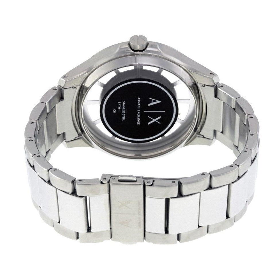  Shop Authentic Armani Exchange Hampton Chronograph Blue Dial Silver Steel Strap Watch For Men - AX2178 - Luxxuri
