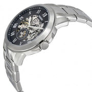  Shop Authentic Fossil Grant Skeleton Black Dial Silver Steel Strap Watch for Men - ME3055 - Luxxuri