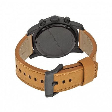  Shop Authentic Marc Jacobs Larry Chronograph Black Dial Brown Leather Strap Watch for Men - MBM5053 - Luxxuri