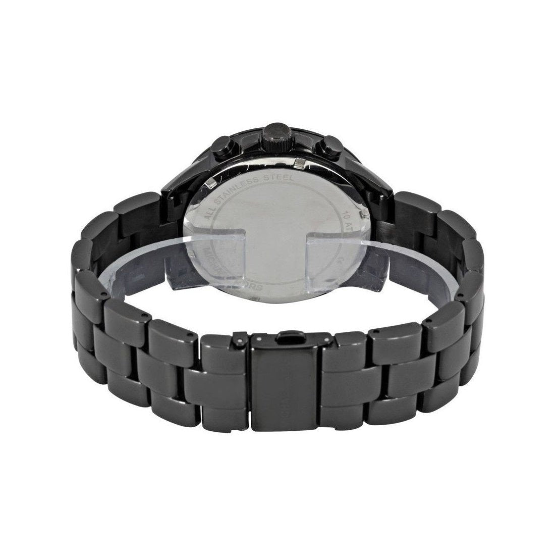  Shop Authentic Michael Kors Brecken Chronograph Black Dial Black Steel Strap Watch for Women - MK6302 - Luxxuri
